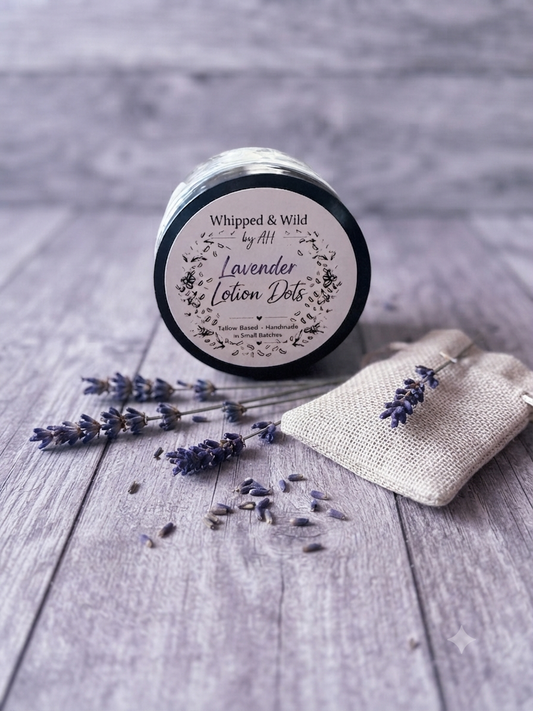 Lavender Lotion Dots